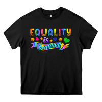 Black Equality Is Beautiful Heavy Core Tee - BundleAndBundleShop