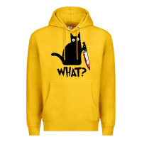 Lemon Halloween Cat With Knife What Premium Hoodie - linhVisuals