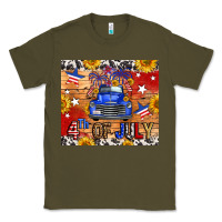 Army Green Fourth Of July Truck Classic Tee - FaDigitalArtStudio