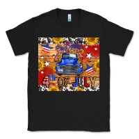 Black Fourth Of July Truck Classic Tee - FaDigitalArtStudio