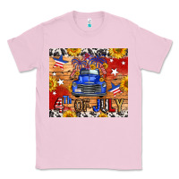 Bubblegum Pink Fourth Of July Truck Classic Tee - FaDigitalArtStudio