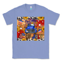 Colony Blue Fourth Of July Truck Classic Tee - FaDigitalArtStudio