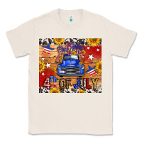 Natural Fourth Of July Truck Classic Tee - FaDigitalArtStudio
