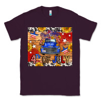 Plum Fourth Of July Truck Classic Tee - FaDigitalArtStudio