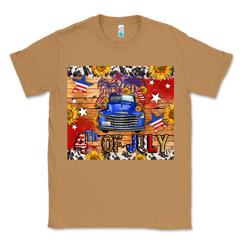 Fourth Of July Truck Classic Tee by FaDigitalArtStudio | Teevron