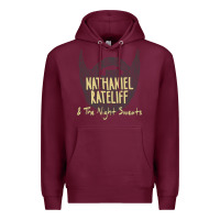 Burgundy nathaniel rateliff müsïc Premium Hoodie - linhVisuals