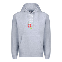 Heather Grey poker card player believe in something Premium Hoodie - linhVisuals
