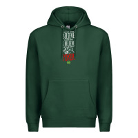 Sports Green poker card player believe in something Premium Hoodie - linhVisuals