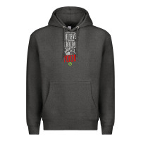 Charcoal Heather poker card player believe in something Premium Hoodie - linhVisuals
