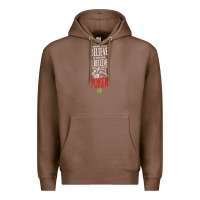 Chestnut poker card player believe in something Premium Hoodie - linhVisuals