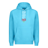 Ocean Blue poker card player believe in something Premium Hoodie - linhVisuals