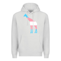 Dove Grey transgender flag ftm mtf trans pride Premium Hoodie - linhVisuals