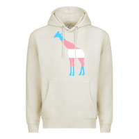 Oatmeal Heather transgender flag ftm mtf trans pride Premium Hoodie - linhVisuals
