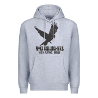 Heather Grey noel gallagher's high flying birds classic Premium Hoodie - linhVisuals