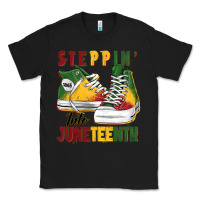 Black steppin' into juneteenth Classic Tee - BarkalooDesign