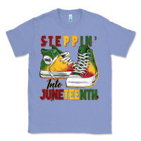 Colony Blue steppin' into juneteenth Classic Tee - BarkalooDesign