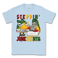 Dusty Blue steppin' into juneteenth Classic Tee - BarkalooDesign