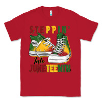 Red steppin' into juneteenth Classic Tee - BarkalooDesign