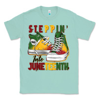 Seafoam steppin' into juneteenth Classic Tee - BarkalooDesign