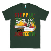 Sports Green steppin' into juneteenth Classic Tee - BarkalooDesign
