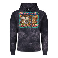 Cloud Black all you need is love & coffee Vintage Hoodie - BarkalooDesign