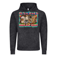 Vintage Black all you need is love & coffee Vintage Hoodie - BarkalooDesign