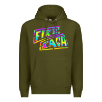 Army Green fire saga music Premium Hoodie - linhVisuals