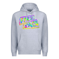 Heather Grey fire saga music Premium Hoodie - linhVisuals