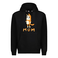 Black bluey mom Premium Hoodie - linhVisuals