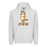 Dove Grey bluey mom Premium Hoodie - linhVisuals