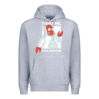 Heather Grey doctor zoidberg who Premium Hoodie - linhVisuals