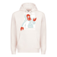 Pale Pink doctor zoidberg who Premium Hoodie - linhVisuals