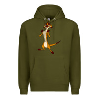Army Green Timon Funny Premium Hoodie - linhVisuals