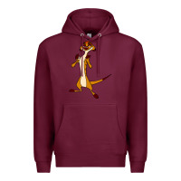 Burgundy Timon Funny Premium Hoodie - linhVisuals