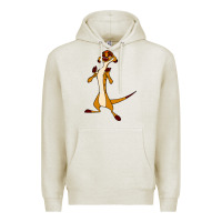 Oatmeal Heather Timon Funny Premium Hoodie - linhVisuals
