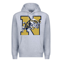 Heather Grey navy midshipmen Premium Hoodie - linhVisuals
