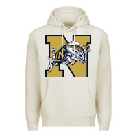 Oatmeal Heather navy midshipmen Premium Hoodie - linhVisuals
