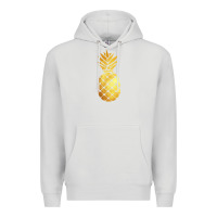 Dove Grey gold pineapple Premium Hoodie - linhVisuals