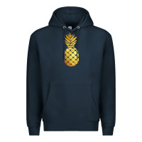 Navy gold pineapple Premium Hoodie - linhVisuals