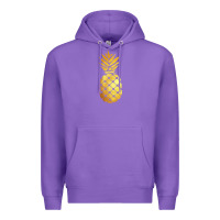 Purple gold pineapple Premium Hoodie - linhVisuals