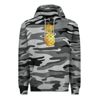 Slate Camo gold pineapple Premium Hoodie - linhVisuals