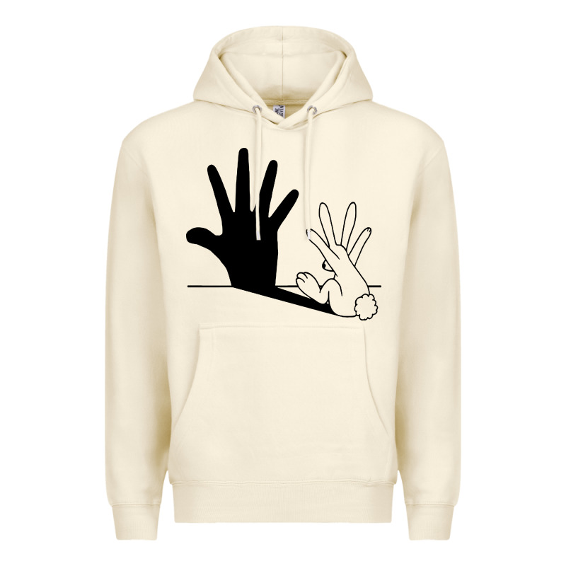 Rabbit Hand Shadow Premium Hoodie by linhVisuals | Teevron