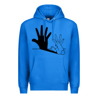 True Royal rabbit hand shadow Premium Hoodie - linhVisuals