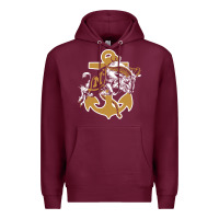 Burgundy navy midshipmen Premium Hoodie - linhVisuals