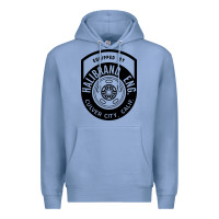 Colony Blue what goes up must come down Premium Hoodie - linhVisuals
