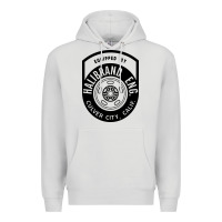 Dove Grey what goes up must come down Premium Hoodie - linhVisuals