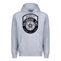 Heather Grey what goes up must come down Premium Hoodie - linhVisuals