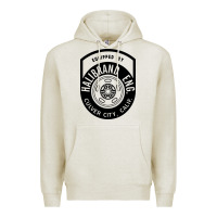 Oatmeal Heather what goes up must come down Premium Hoodie - linhVisuals