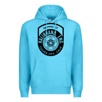 Ocean Blue what goes up must come down Premium Hoodie - linhVisuals