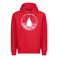 Red magic  the gathering kaldheim islands symbol Premium Hoodie - linhVisuals